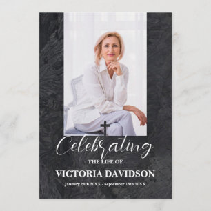 Funeral Custom Memorial Photo Table Programme