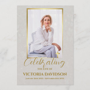 Funeral Custom Memorial Photo Table Programme