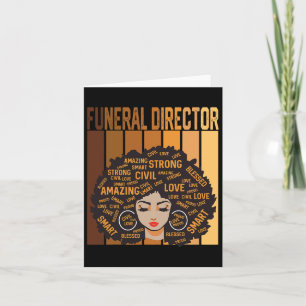 Funeral Director African American Women Black Hist Card