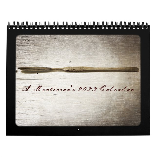 Funeral Director Antique Medical Tools Calendar (Cover)