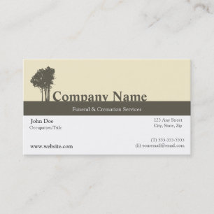 Funeral Director Business Card