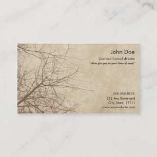 Funeral Director Business Card