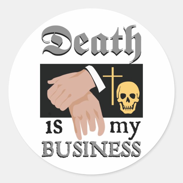 Funeral Director Classic Round Sticker (Front)