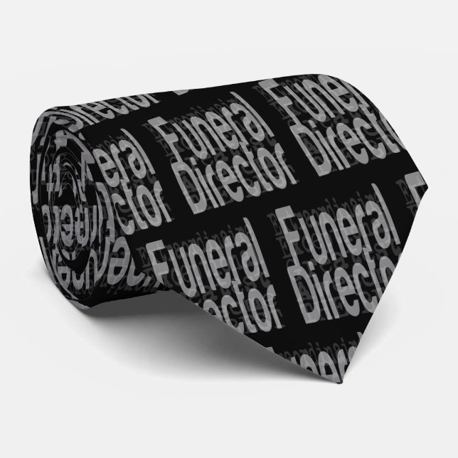 Funeral Director Extraordinaire Tie (Rolled)