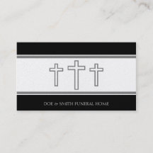Funeral Director Grey Crosses Crucifixes Platinum