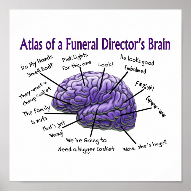 Funeral Director/Mortician Funny Poster (Front)