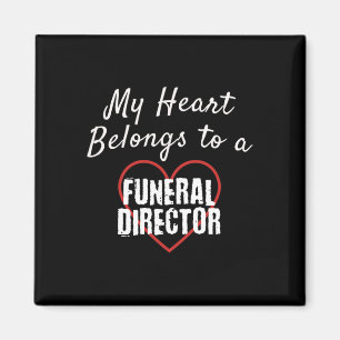 Funeral Director My Heart Belongs To Love Valentin Magnet