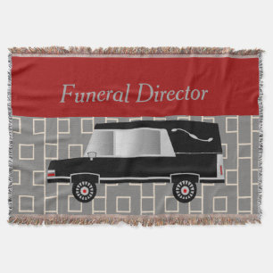 Funeral Director Woven Blanket Red