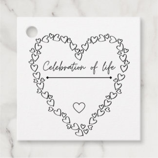 Funeral Favours | Celebration Of Life Hang Tags 