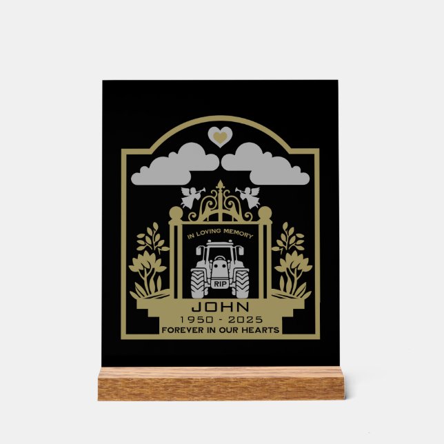 Funeral For A Farmer Acrylic Sign (Front)