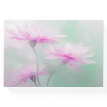 Funeral guestbook pink floral