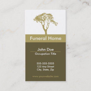 Funeral Home Business Card