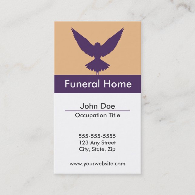 Funeral Home Business Card (Front)