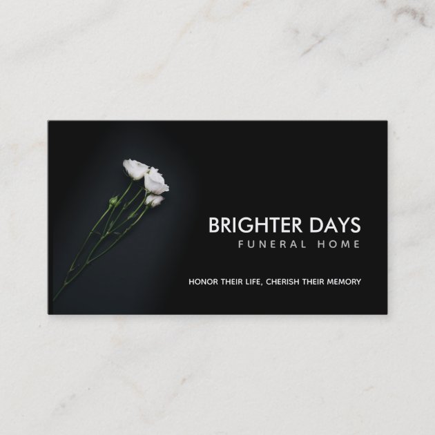 waterman funeral home business card