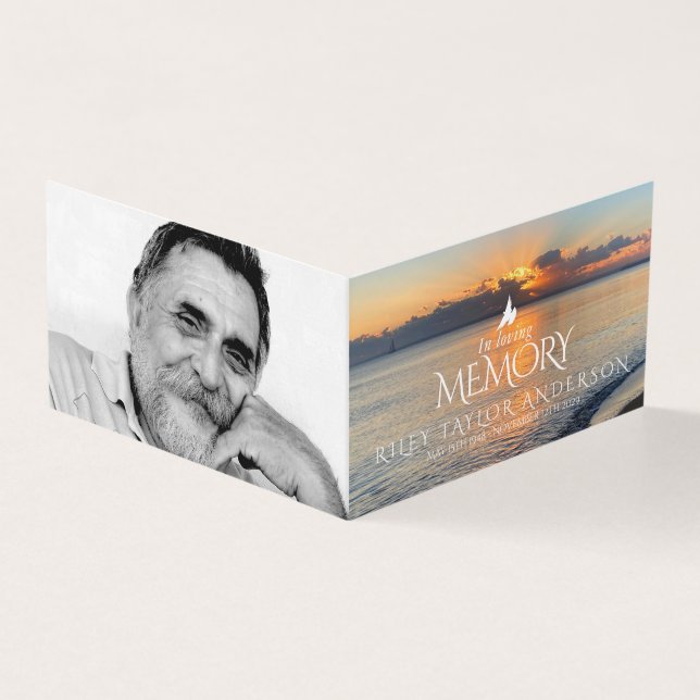 Funeral in loving memory morning beach poem (Outside)