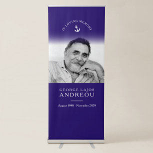 Funeral in loving memory photo banner