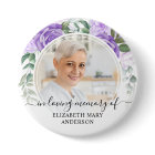 Funeral In Loving Memory Purple Floral Photo