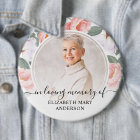 Funeral In Loving Memory Watercolor Floral Photo