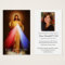 Funeral Loss Divine Mercy Prayer Sympathy Cards