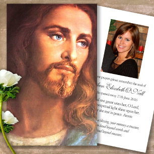 Funeral Loss Jesus Christ Prayer Sympathy Cards