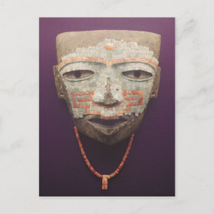 Funeral mask from Teotihuacan Postcard