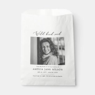 Funeral Memorial Feed the Birds Wildflower Seed Favour Bags