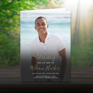 Funeral Memorial Order Of Service Photo Programme