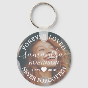Funeral Memorial Photo Key Ring