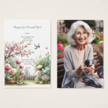 Funeral / Memorial Prayer Card for Eternal Rest