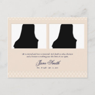 Funeral Memorial Prayer Card Photo Template :: 3A