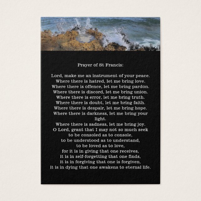 Funeral / Memorial Prayer of St Francis (Front)