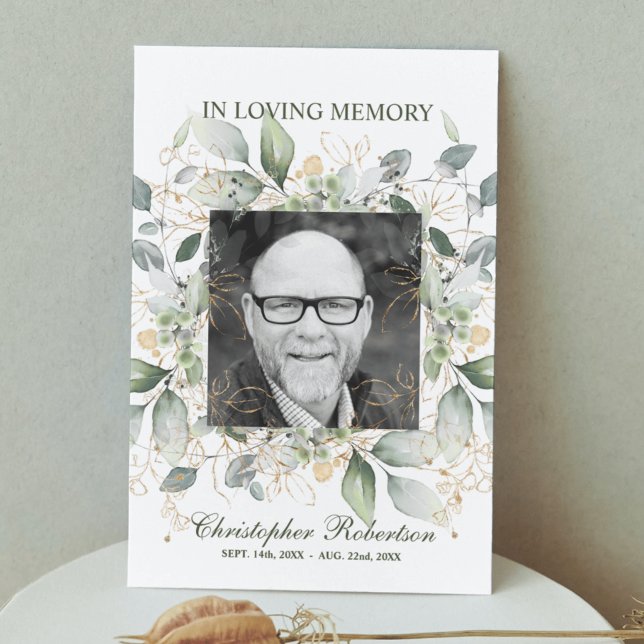 Funeral Memorial Sympathy Poem Prayer Thank You Card (Creator Uploaded)