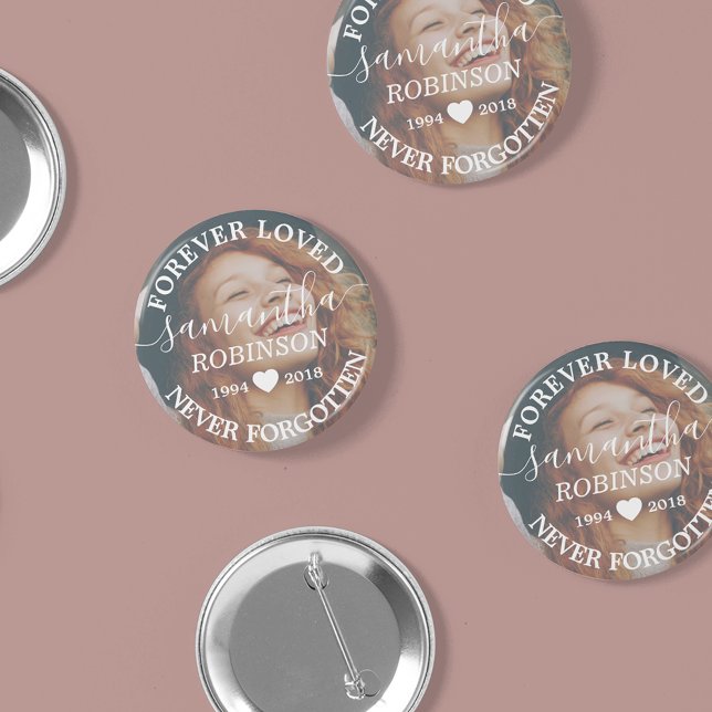 Funeral Memorial Vigil Photo 6 Cm Round Badge (Creator Uploaded)