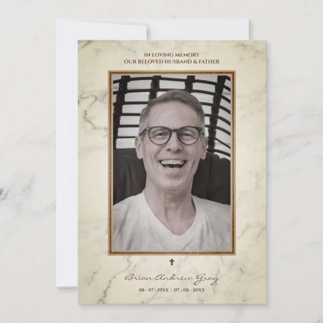 Funeral Men Loved One Father Husband Passed Away (Front)