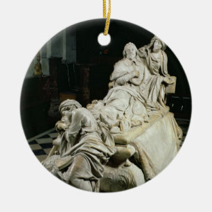 Funeral monument to Armand-Jean du Plessis, Cardin Ceramic Tree Decoration