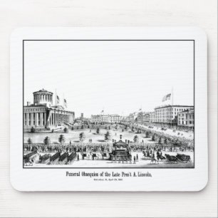 Funeral Obsequies Of President Lincoln Mouse Mat