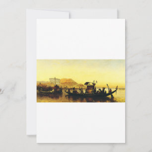 Funeral of a Mummy on the Nile by Frederick Arthur Invitation