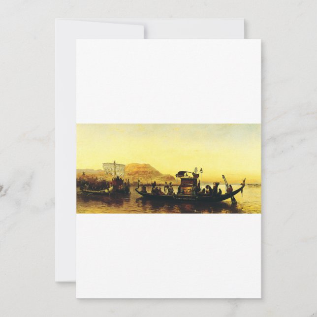 Funeral of a Mummy on the Nile by Frederick Arthur Invitation (Front)