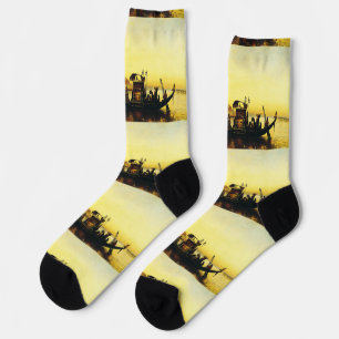 Funeral of a Mummy on the Nile by Frederick Arthur Socks