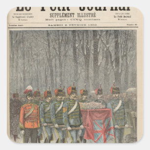 Funeral of Albert Victor Duke of Clarence Square Sticker