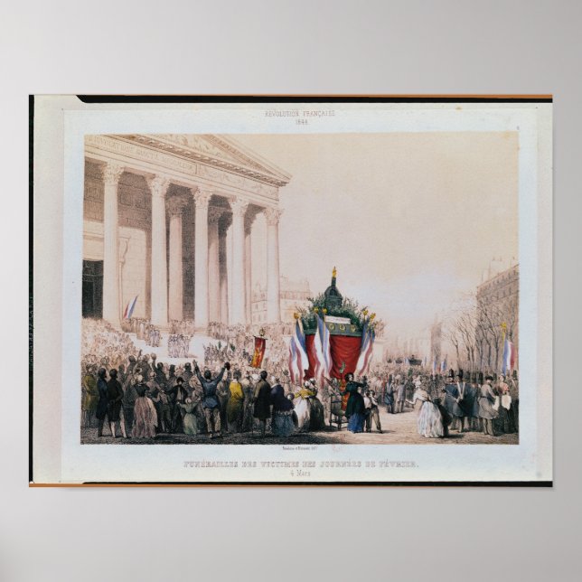 Funeral of the victims of the La Madeleine Poster (Front)