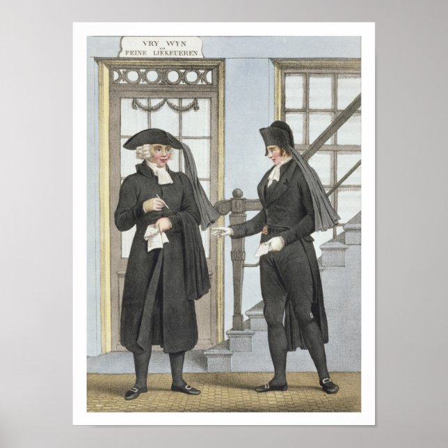Funeral officials of Amsterdam, illustration from Poster (Front)