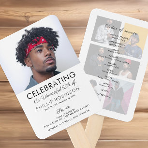 Funeral Order Of Service   Memorial Program Hand F Hand Fan