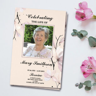 Funeral Order Service Celebration of Life Pastel  Flyer