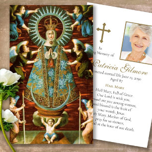 Funeral Our Lady of Lledo Prayer Sympathy Cards
