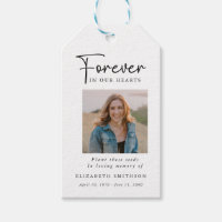 Funeral Photo Forever in our Hearts Poem Prayer