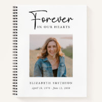 Funeral Photo Forever in our Hearts Poem Prayer