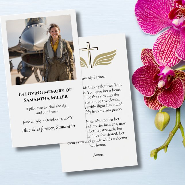 Funeral Photo Prayer for Pilot Modern Aviation (Creator Uploaded)