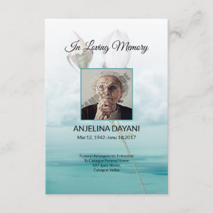 Funeral Prayer Card