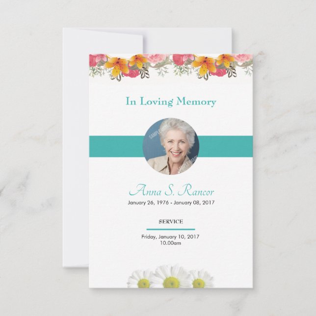 Funeral Prayer Card (Front)